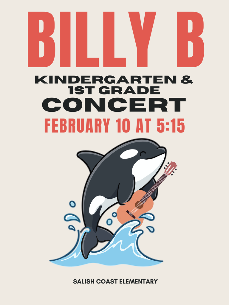 Billy B Flyer Concert February 10th @ 5:15PM @ Salish Coast