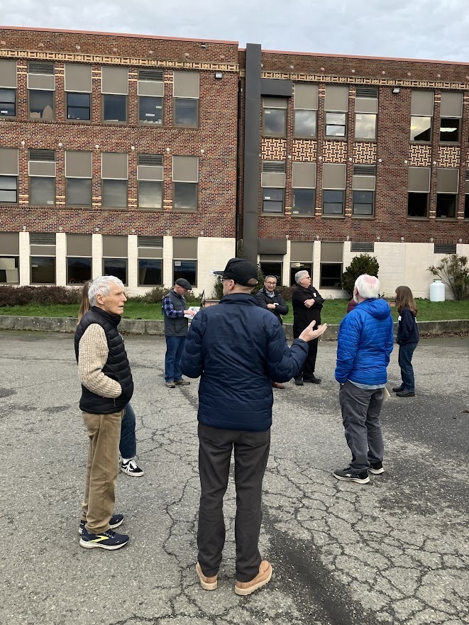 Staff, Board members and students lead tours of the PTHS campus.