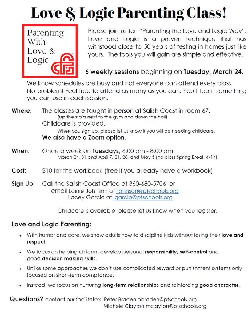 Love and Logic Flyer for Social Media