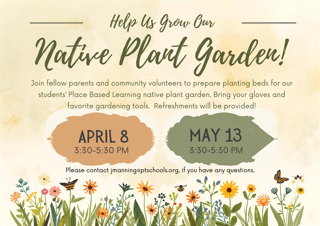 Warm Watercolor Native Plant Garden Flyer