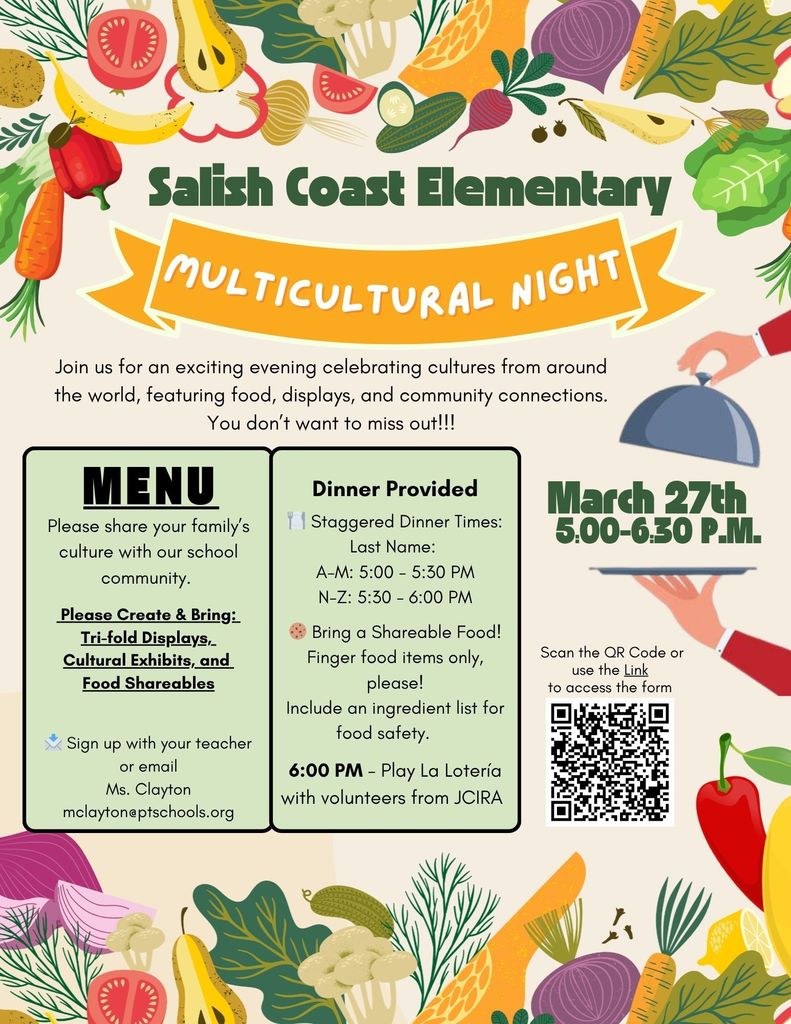 Flyer for multicultural night