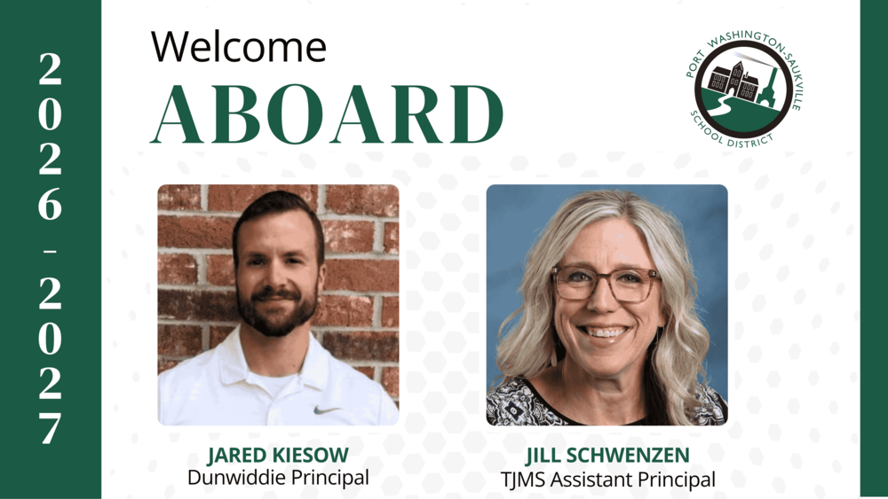 Photo of new principals jared keisow and jill schwenzen