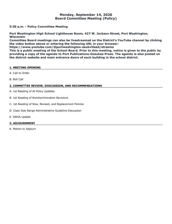 Board Meeting Agenda (9-14-26)