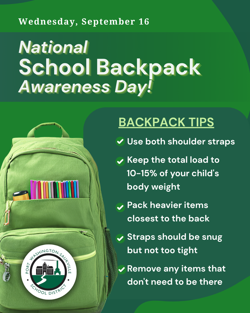 School Backpack Awareness Day 