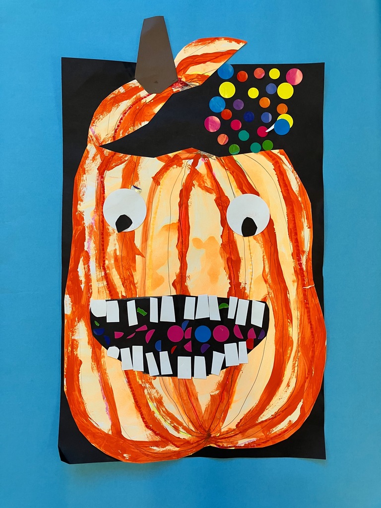 Kindergarten Pumpkin Artwork