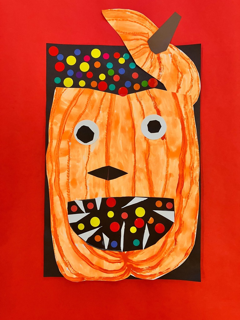 Kindergarten Pumpkin Artwork