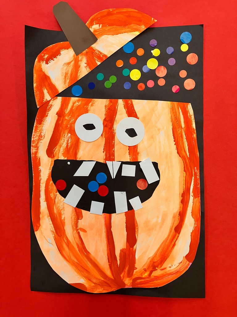 Kindergarten Pumpkin Artwork
