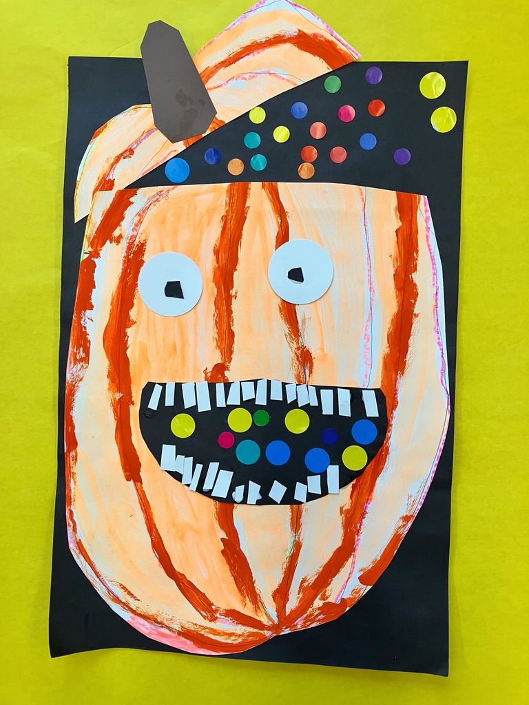 Kindergarten Pumpkin Artwork