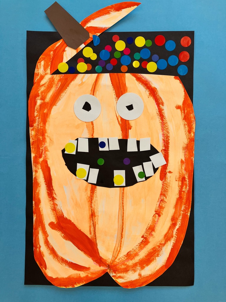 Kindergarten Pumpkin Artwork