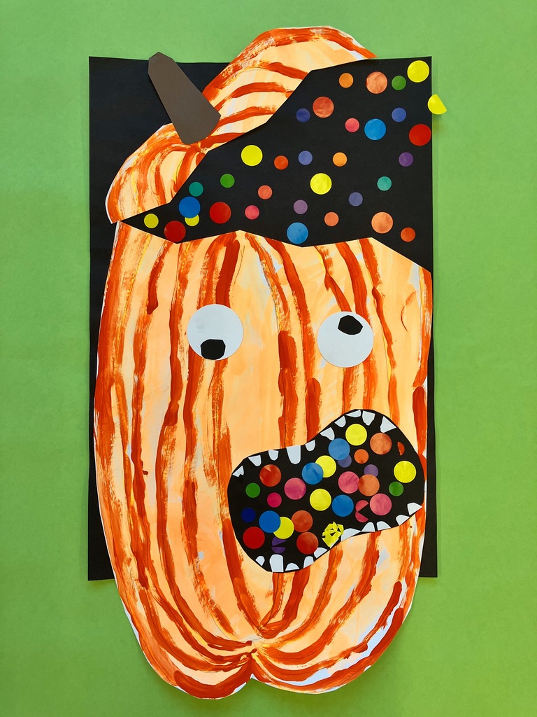 Kindergarten Pumpkin Artwork