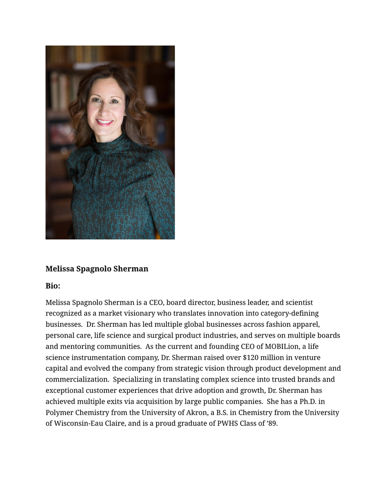 Dr. Melissa Sherman Biography