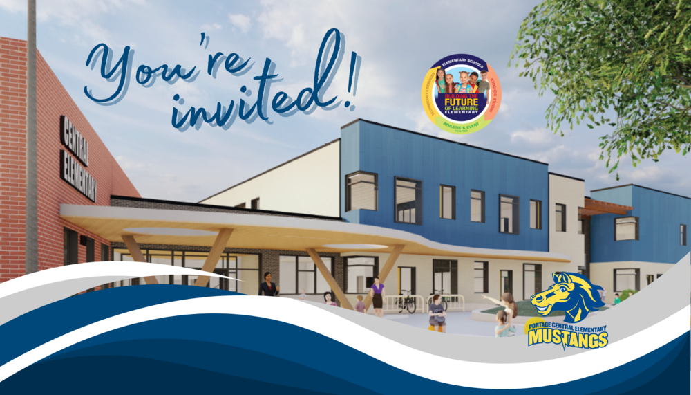 you're invited graphic on rendering of new central el