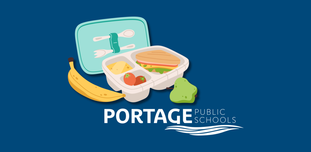 a graphic of food with the pps logo