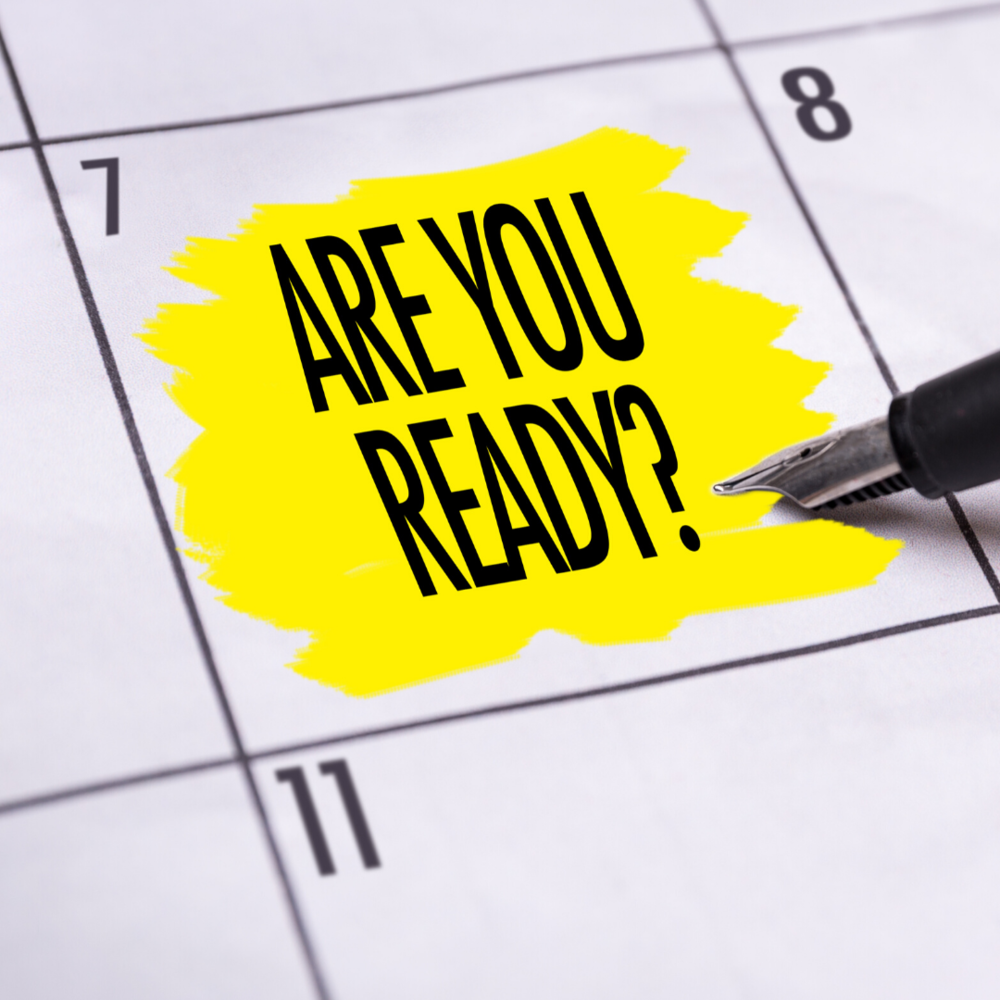 are you ready..on calendar