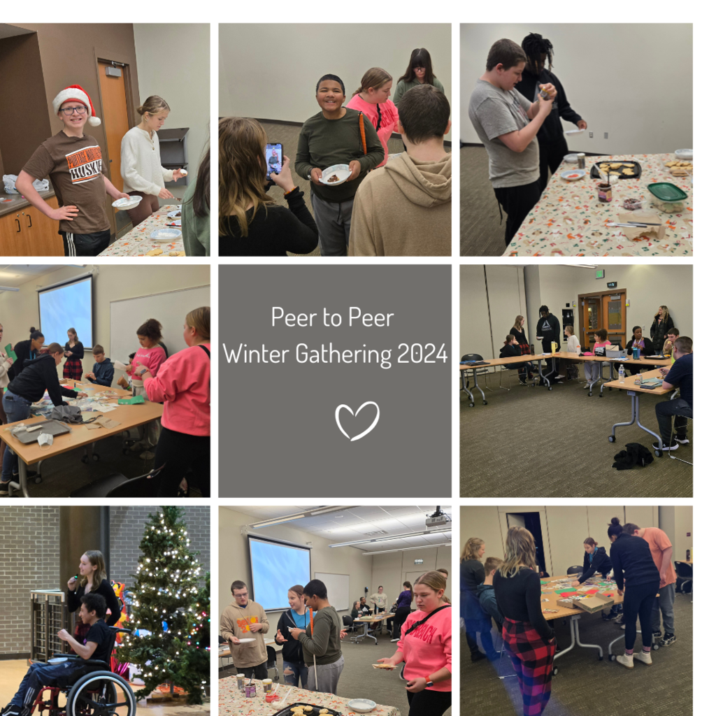 peer to peer winter gathering 2024 pics of students enjoying holiday activities