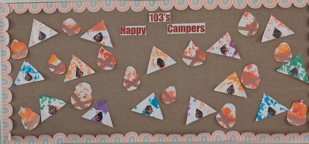Bulletin Board of camper pictures