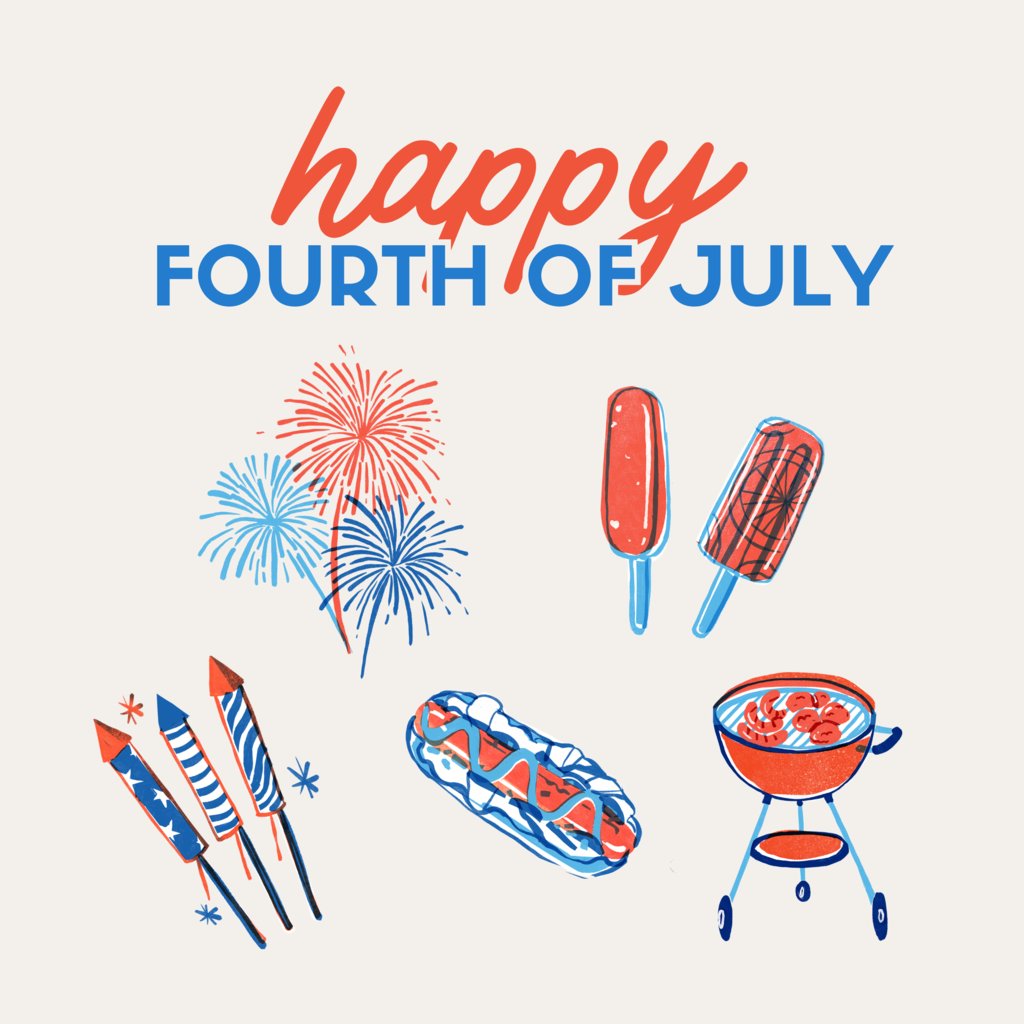 happy fourth of july graphic