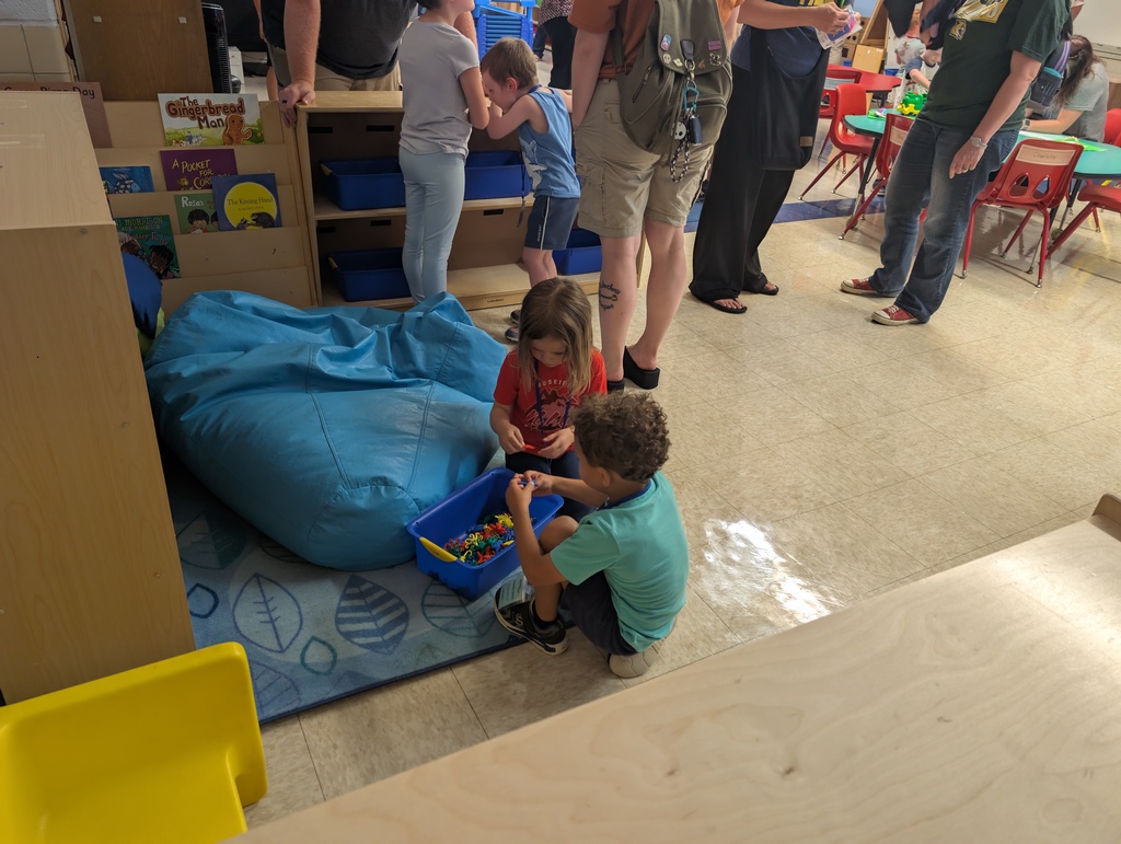 Students playing together. 