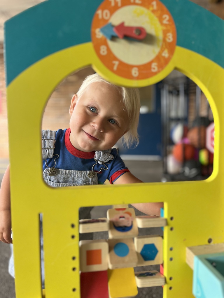 Little boy playing.