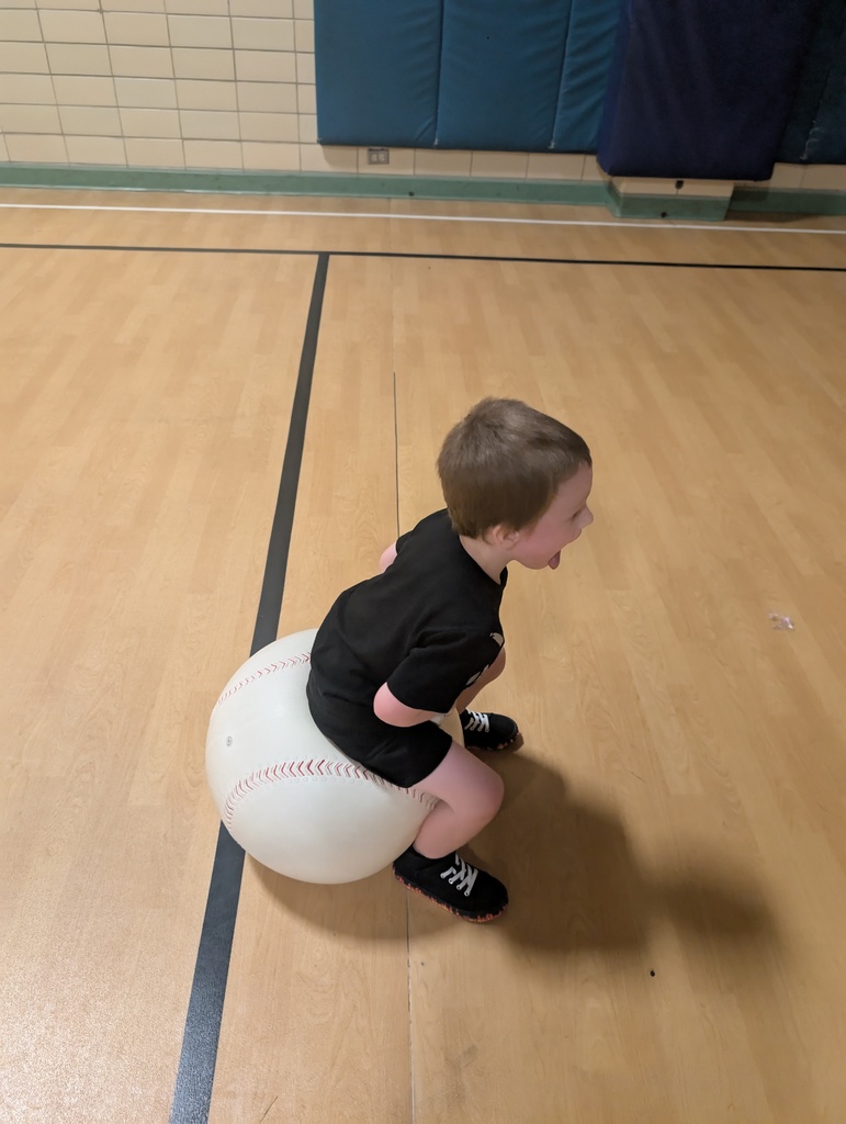 boy on a bouncy ball