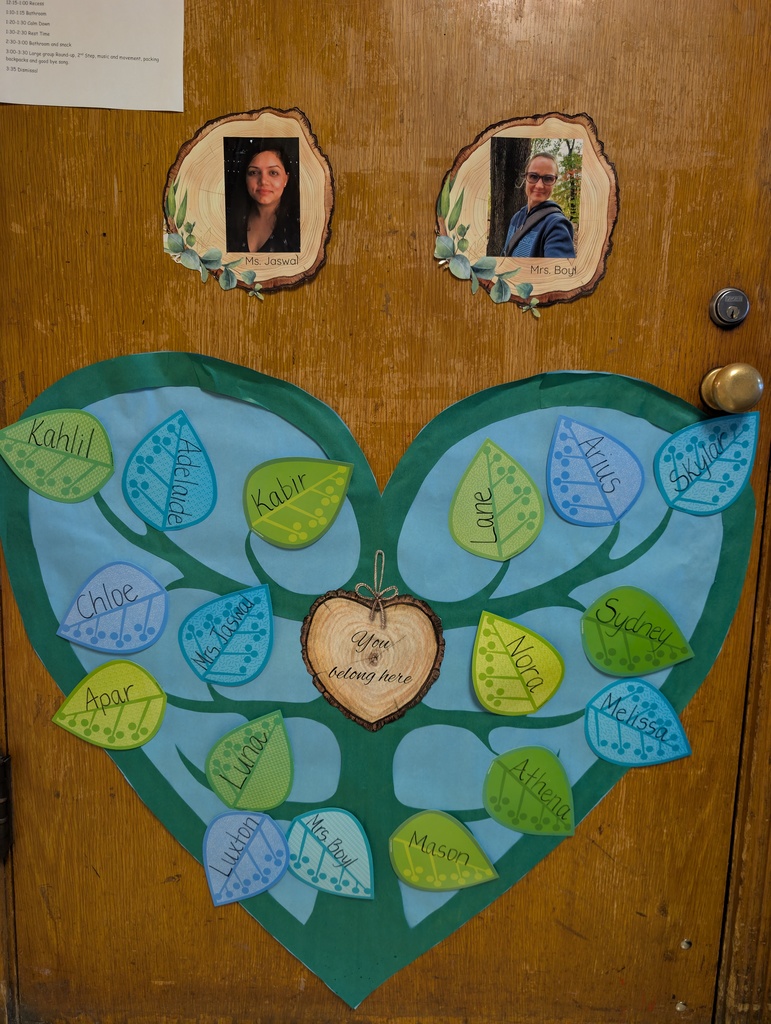 Door decoration for preschool.