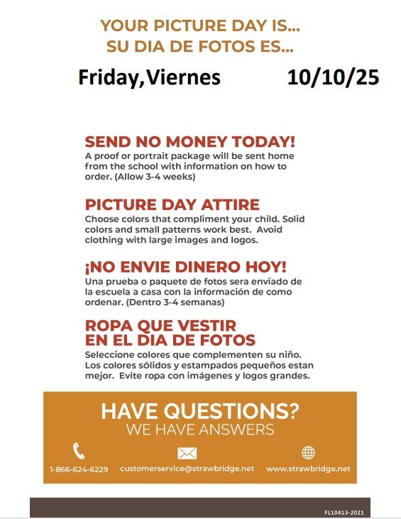 Information about pictures in English and Spanish