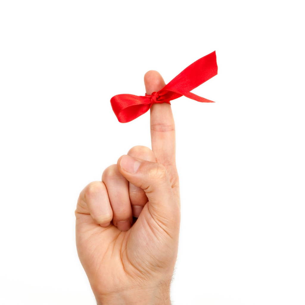 finer with red ribbon