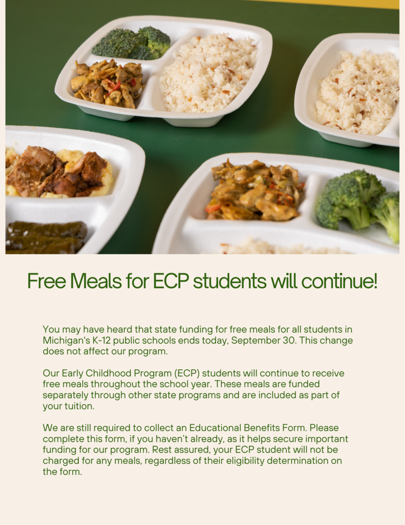 Free meals for ECP students will continue!