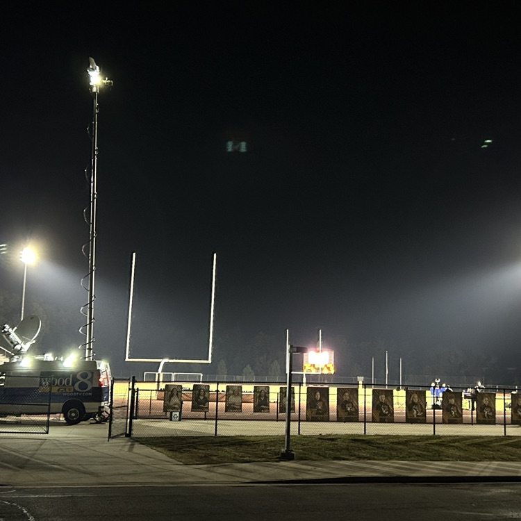 Huskie stadium at night