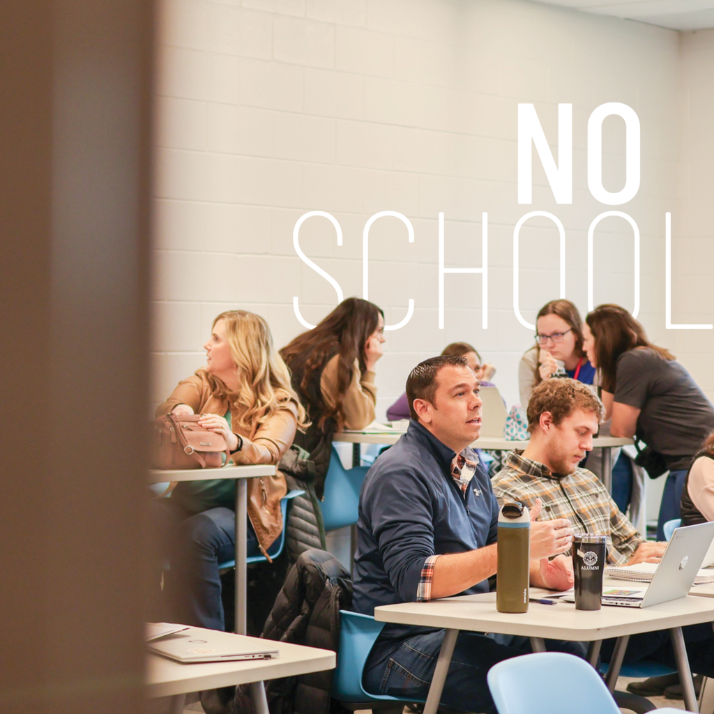 a photo of teachers in a classroom with no school written on the photo