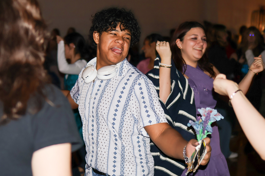 students dancing at a dance