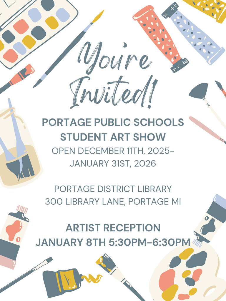 a flyer for the art show. details in caption