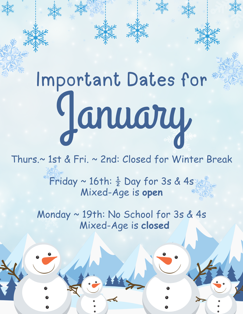 Important January Dates
