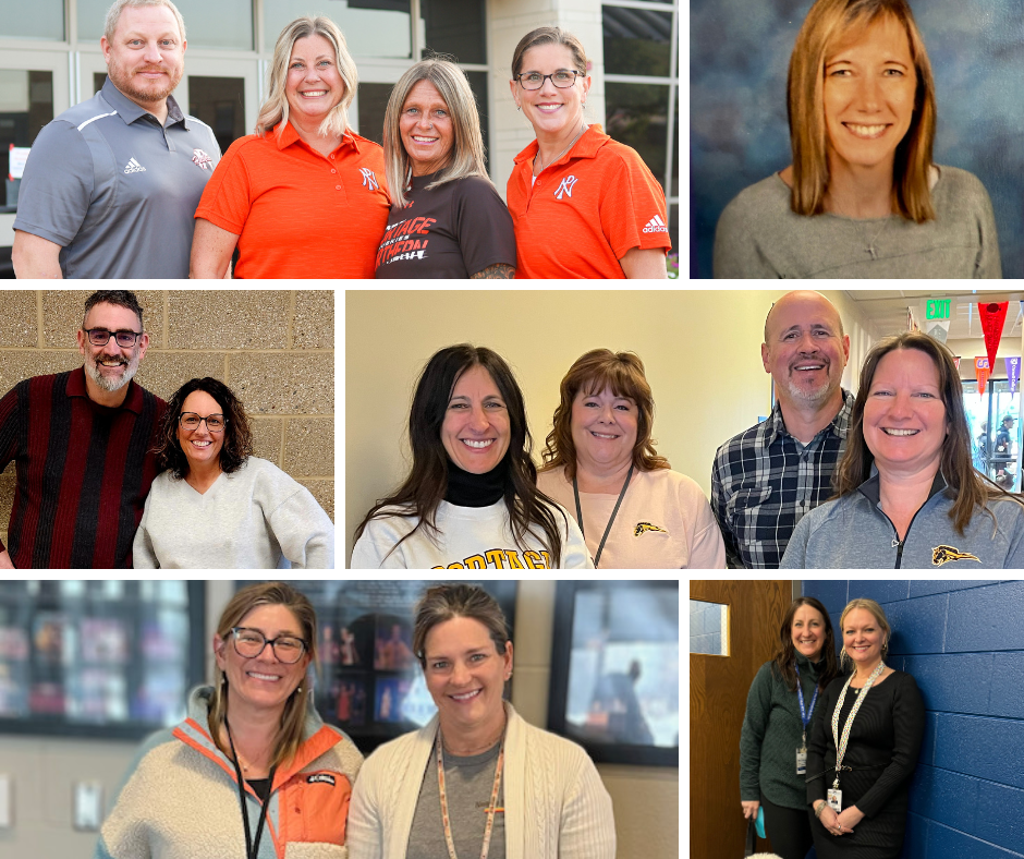 a collage of portraits of people smiling for a photo
