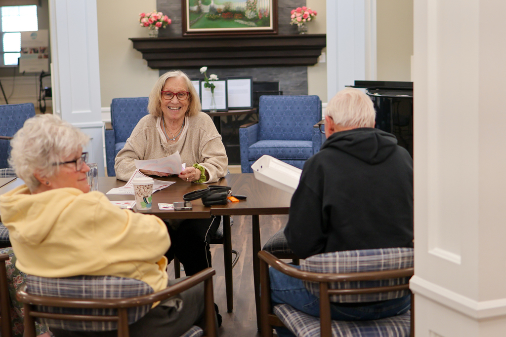 people sitting around a table