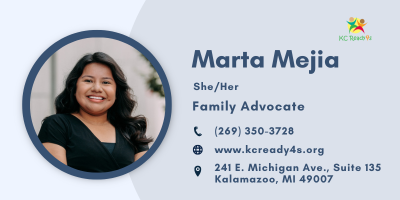 Marta Mejia, KCR4s Family Advocate.