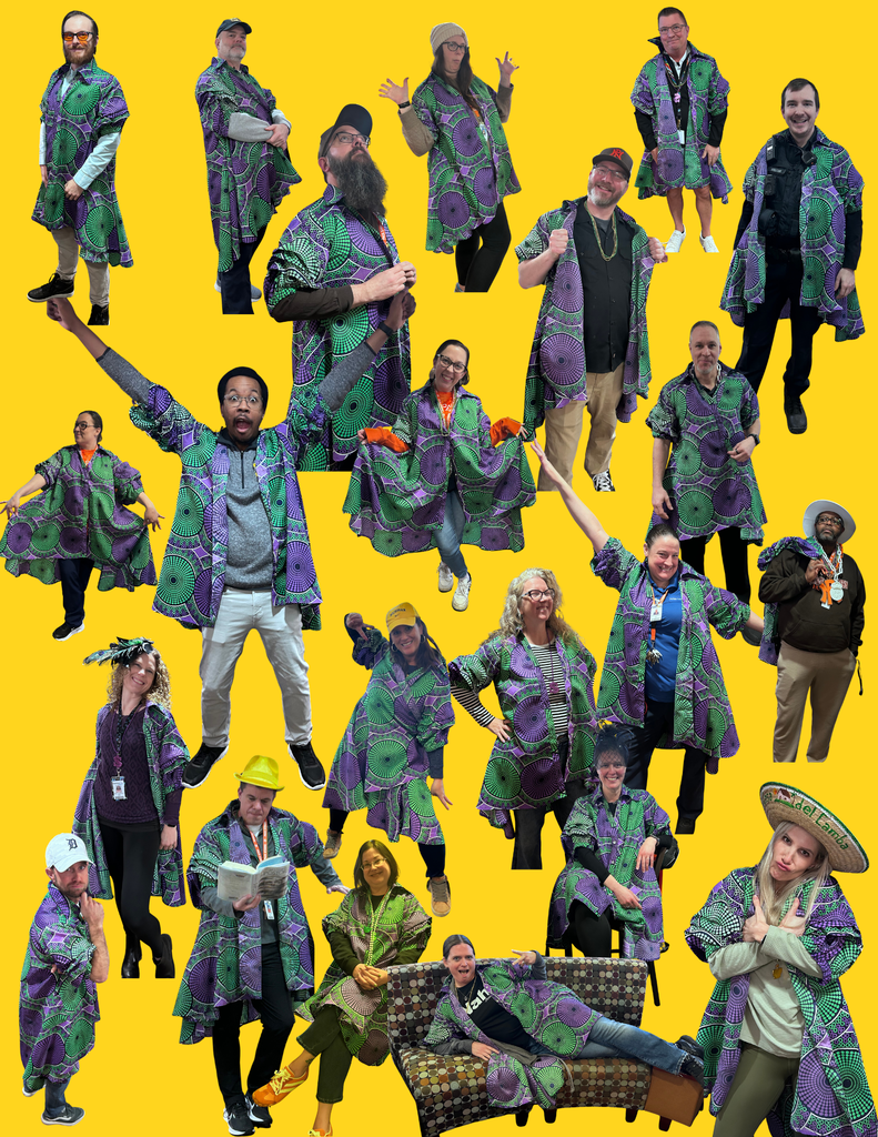 mardi gras dressed teachers