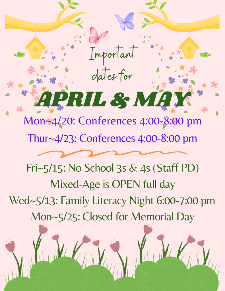 Important Dates to Remember for April and May