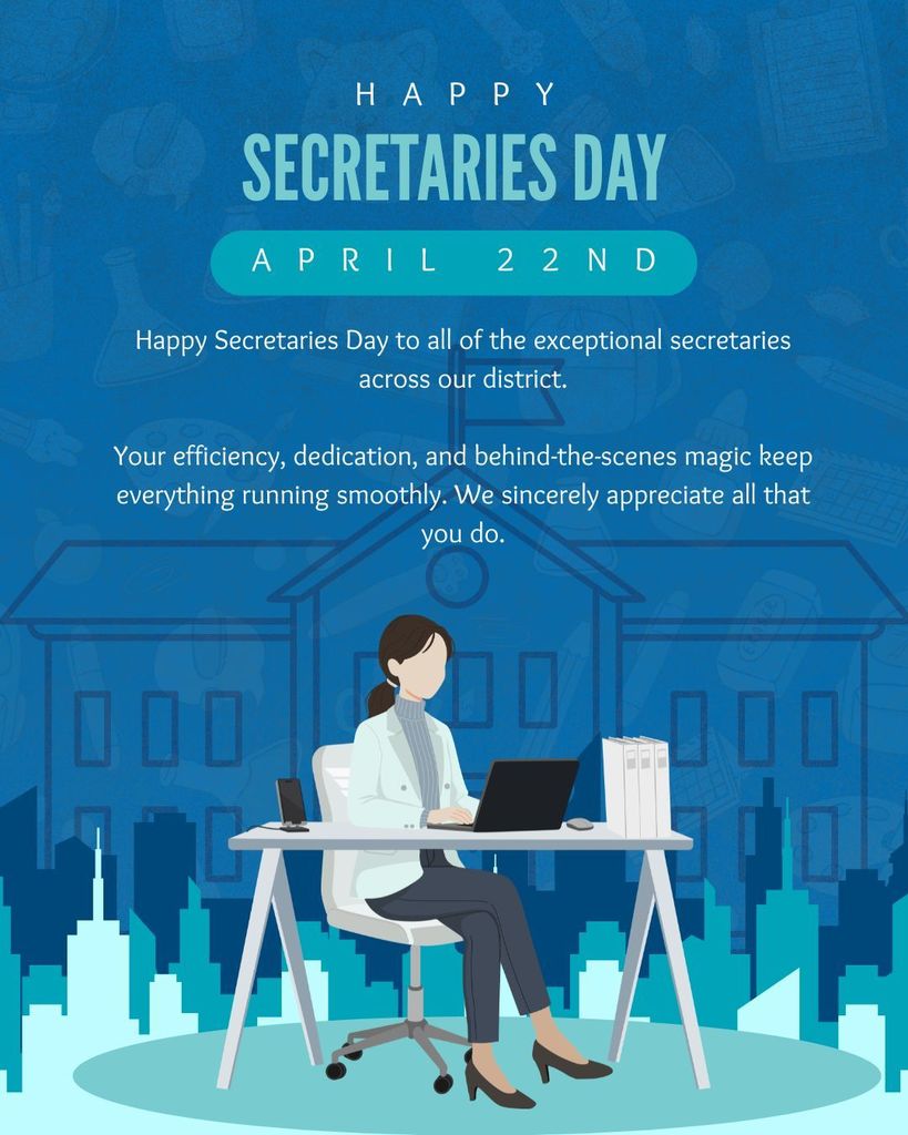 Happy Secretaries day , April 22, 2026