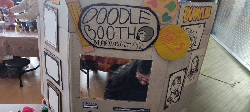 students at econ fair