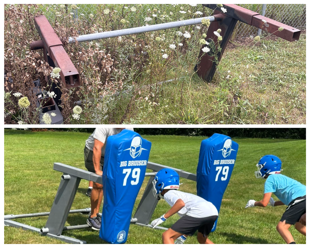 side by side football sled