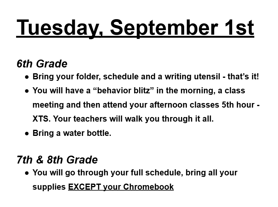 Tuesday, September 1st