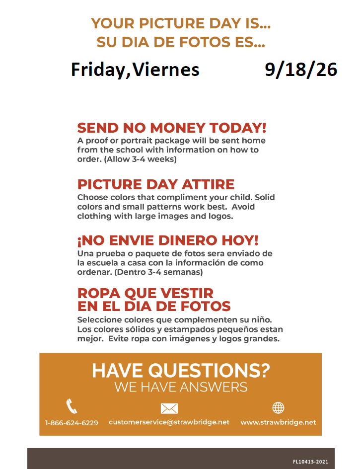 Picture Day Reminders