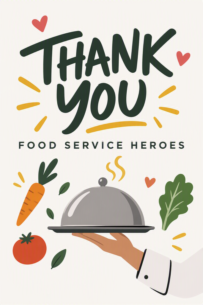 THANK YOU FOOD SERVICE HEROES