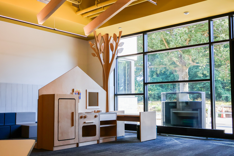 classroom furniture inside a school