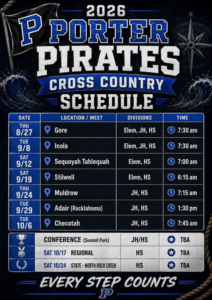 cross country schedule