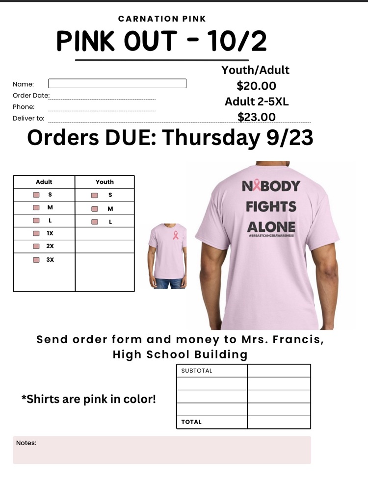 pink out