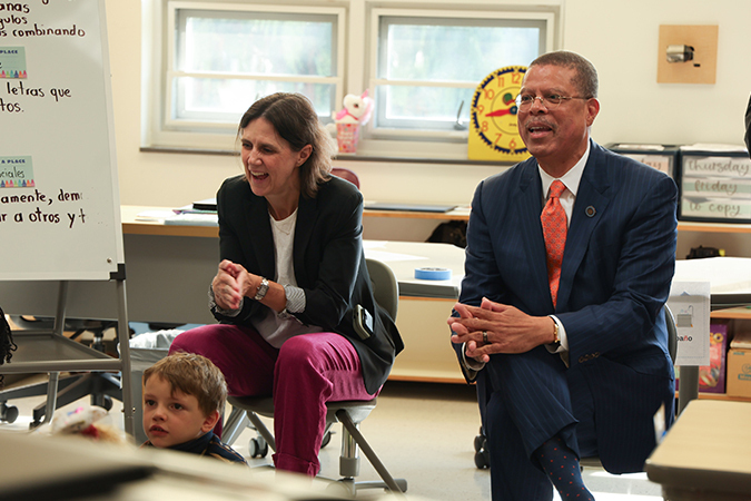 Virginia Superintendent of Public Instruction Jenna Conway and Virginia Secretary of Education Dr. Jeffery Smith
