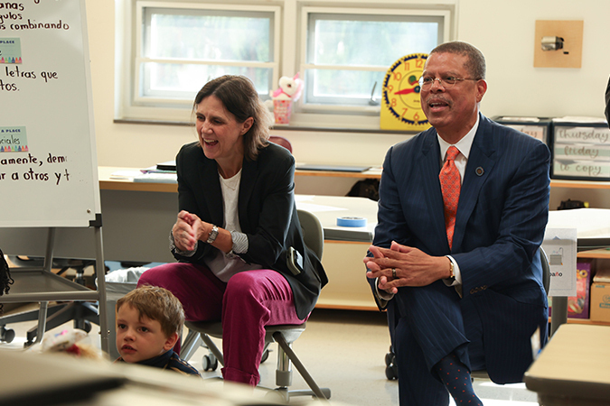 Virginia Superintendent of Public Instruction Jenna Conway and Virginia Secretary of Education Dr. Jeffery Smith