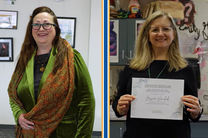 April Taylor-Martin and Jessica Kovalcik